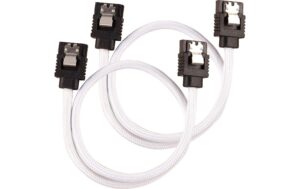 Netzteil Zubehör Corsair SATA, 30 cm weiss Premium SATA-Kabel, 6 Gbps