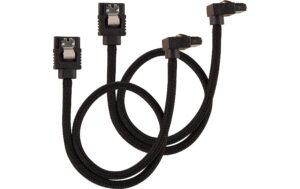 Netzteil Zubehör Corsair SATA, 30 cm black Premium SATA-Kabel, 6 Gbps, rechtwinklig