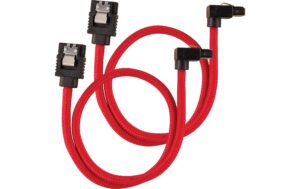 Netzteil Zubehör Corsair SATA, 30 cm rot Premium SATA-Kabel, 6 Gbps, rechtwinklig kaufen Schweiz | Mediatech.ch