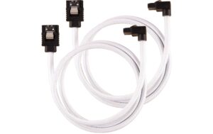 858132 - Mediatech Netzteil Zubehör Corsair SATA, 60 cm weiss Premium SATA-Kabel, 6 Gbps, rechtwinklig kaufen Schweiz | Mediatech.ch