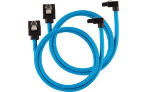 858134 - Mediatech Netzteil Zubehör Corsair SATA, 60 cm blau Premium SATA-Kabel, 6 Gbps, rechtwinklig kaufen Schweiz | Mediatech.ch