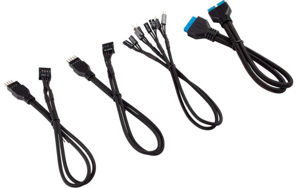 858144 - Mediatech Netzteil Zubehör Corsair Frontpanel Verl. Premium Verlängerungskit 30cm schwarz kaufen Schweiz | Mediatech.ch