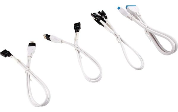 858145 - Mediatech Netzteil Zubehör Corsair Frontpanel Verl. Premium Verlängerungskit 30cm weiss kaufen Schweiz | Mediatech.ch