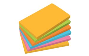 Sigel Haftnotizen 75x12mm, 6 Blocks à 100Bl gelb, grün, orange, blau, pink