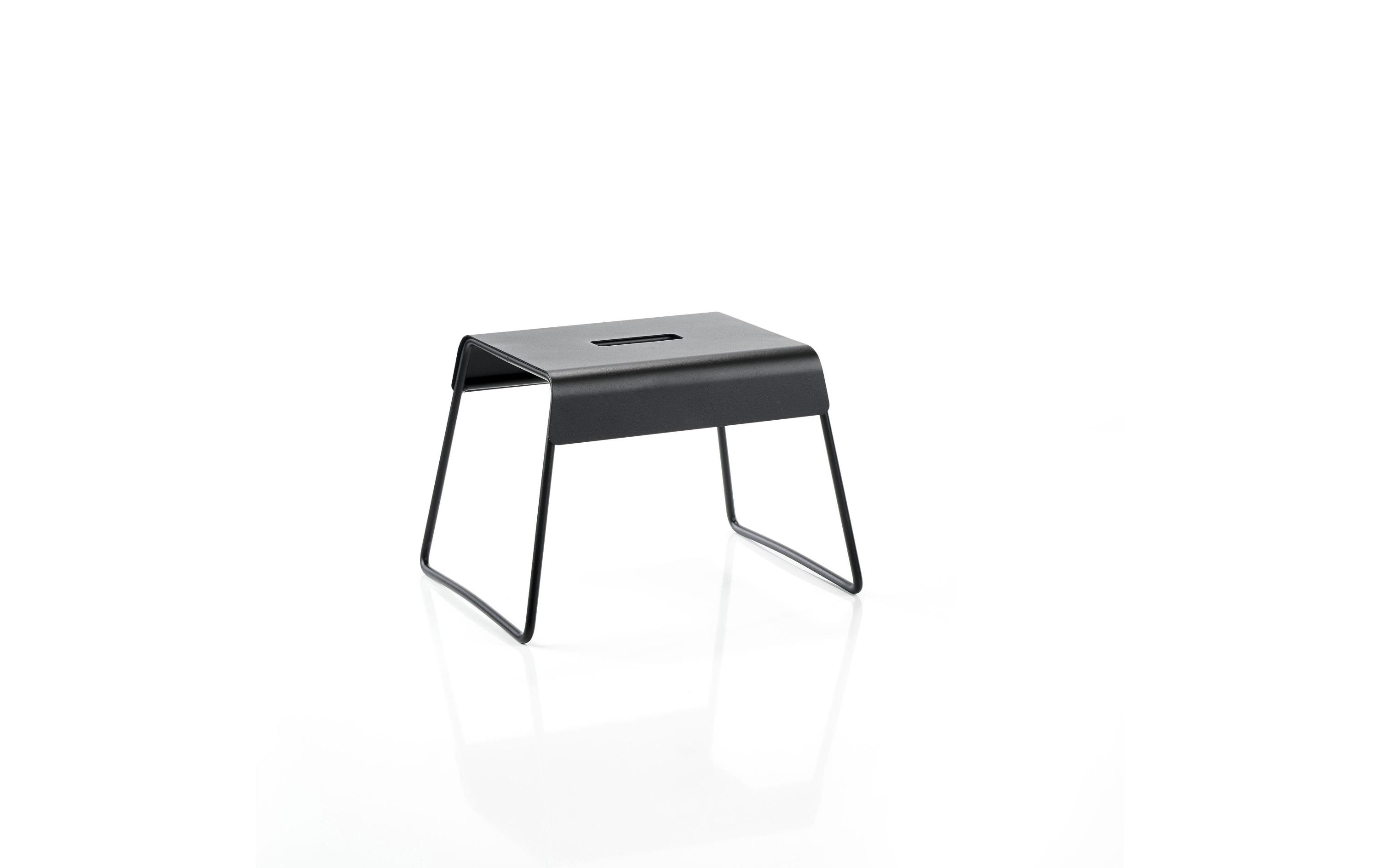 Zone Hocker schwarz 39 x 30 x 27.5 cm, Edelstahl kaufen Schweiz | Mediatech.ch