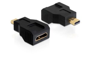 Delock Adapter Micro-HDMI-D zu Mini-HDMI-C Micro-HDMI-D Stecker zu Mini-HDMI-C Buchse kaufen Schweiz | Mediatech.ch