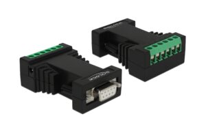 Delock Konverter RS-232 DB9 BU - RS-422/485 DB9 ST mit ESD Schutz 15 kV, 6Pin TB kaufen | Mediatech.ch