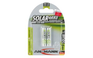 Ansmann Akku AAA NiMH 550 mAh 1.2V 2er maxE, HR03, für Solaranwendungen