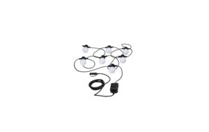 Paulmann Lichterkette 1.4W 175lm IP44 24V, 7 Lichter, Weiss Schwarz