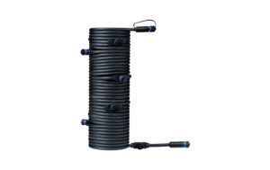 Kabel 1 In-7 Out, max. 150 W, 15 m 24V, IP68, Schwarz
