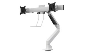 MB Monhalt Crossbar15- 30, weiss/5945 BxHxT 49x19x48cm,Duo Crossbar für 2 Monit