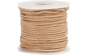 Creativ Company Lederband Stärke: 1 mm, Natur, 10m