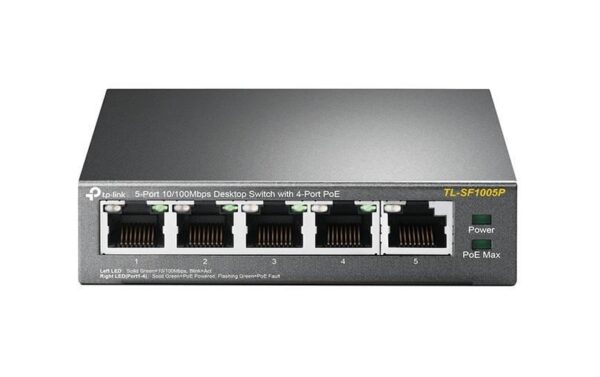 TP-Link TL-SF1005P: 5Port PoE Switch 4xPoE 15.4Watt, Stahlgehäuse kaufen Schweiz | Mediatech.ch