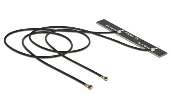 Delock 2xMHF 4L WLAN-AC Doppel-Antenne zum Einbau, Klebemontage, 2.4/5Ghz, 2x25cm kaufen Schweiz | Mediatech.ch