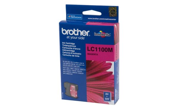 87405 - Mediatech Tinte Brother LC-1100M, magenta zu allen A3 Geräten, 325 Seiten@5% Deckung kaufen Schweiz | Mediatech.ch