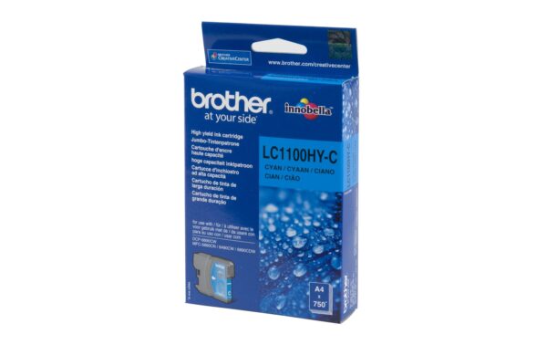 Tinte Brother LC-1100HYC, cyan zu allen A3 Geräten, 750 Seiten@5% Deckung kaufen Schweiz | Mediatech.ch