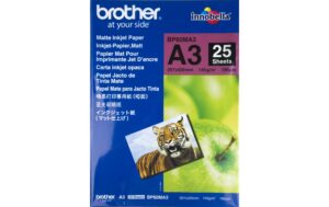 Brother Mattes Inkjetpapier A3, 25 Blatt BP-60MA3