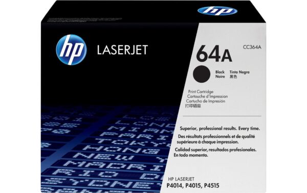HP Toner 64A - Black (CC364A) Seitenkapazität ~ 10'000 Seiten