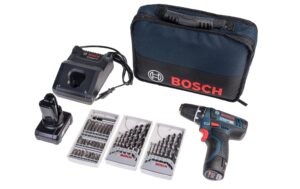 Bosch Professional Bohrschrauber GSR 12V-15 Kit 1x 4.0 Ah + 1x 2.0Ah Akku