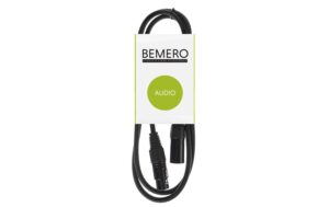 Bemero BAC4041-75BK XLRf - XLRm Kabel 0.75m Mikrofonkabel symmetrisch, schwarz, M-Serie kaufen Schweiz | Mediatech.ch