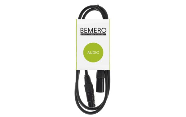 889744 - Mediatech Bemero BAC4041-75BK XLRf - XLRm Kabel 0.75m Mikrofonkabel symmetrisch, schwarz, M-Serie kaufen Schweiz | Mediatech.ch