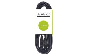 Bemero BAC4041-600BK XLRf - XLRm Kabel 6m Mikrofonkabel symmetrisch, schwarz, M-Serie
