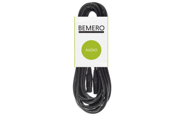Bemero BAC4041-1000BK XLRf - XLRm Kabel 10m Mikrofonkabel symmetrisch, schwarz, M-Serie kaufen Schweiz | Mediatech.ch