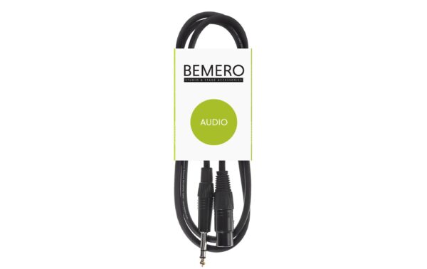 Bemero BAC4015-75BK XLRf-6.3 Klinken 0.75m Mikrofonkabel symmetrisch, schwarz, M-Serie kaufen Schweiz | Mediatech.ch