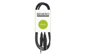 Bemero BAC4015-150BK XLRf-6.3 Klinken 1.5m Mikrofonkabel symmetrisch, schwarz, M-Serie