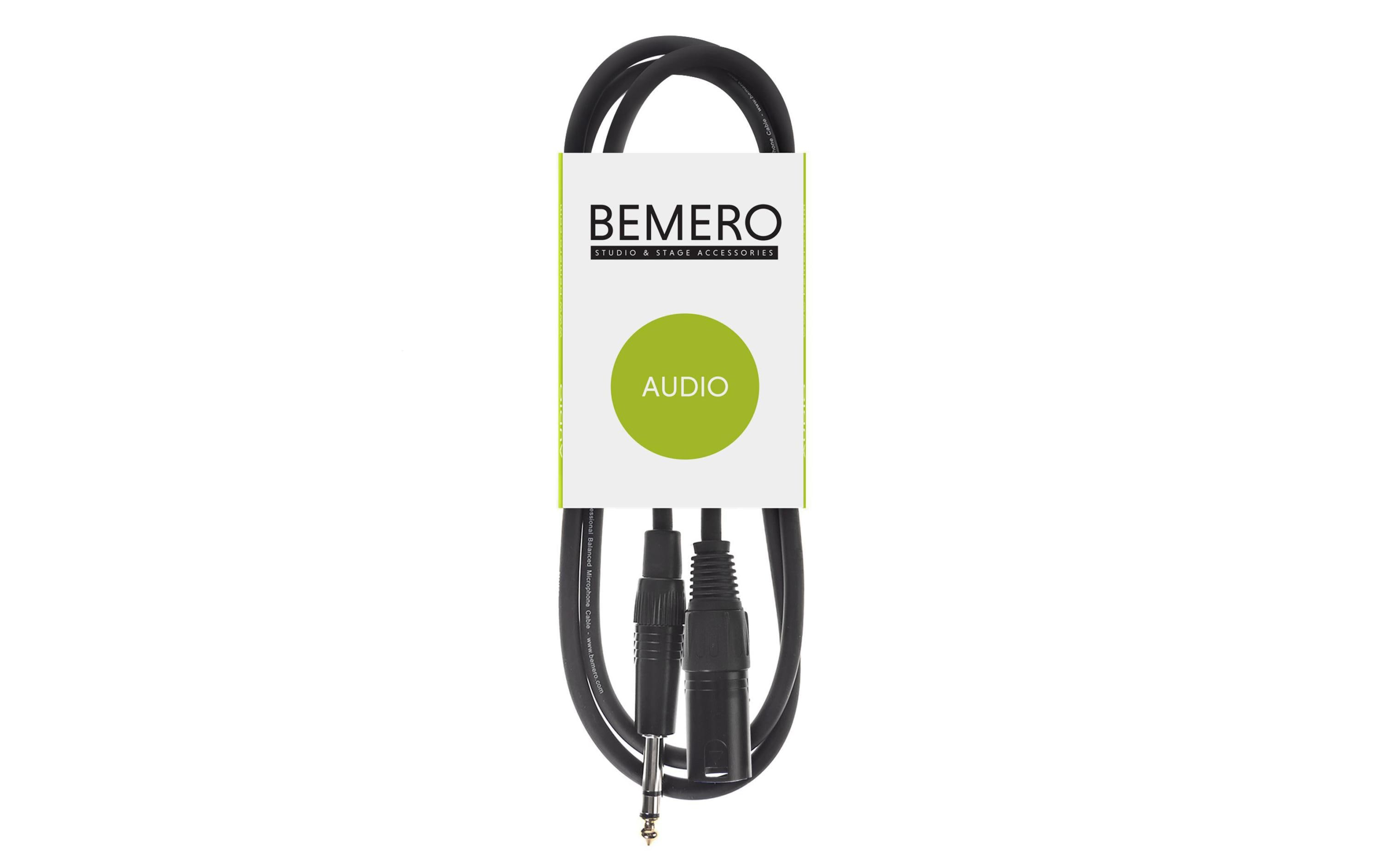 889755 - Mediatech Bemero BAC4115-75BK XLRm-6.3 Klinken 0.75m Linekabel, symmetrisch, schwarz, M-Serie kaufen Schweiz | Mediatech.ch