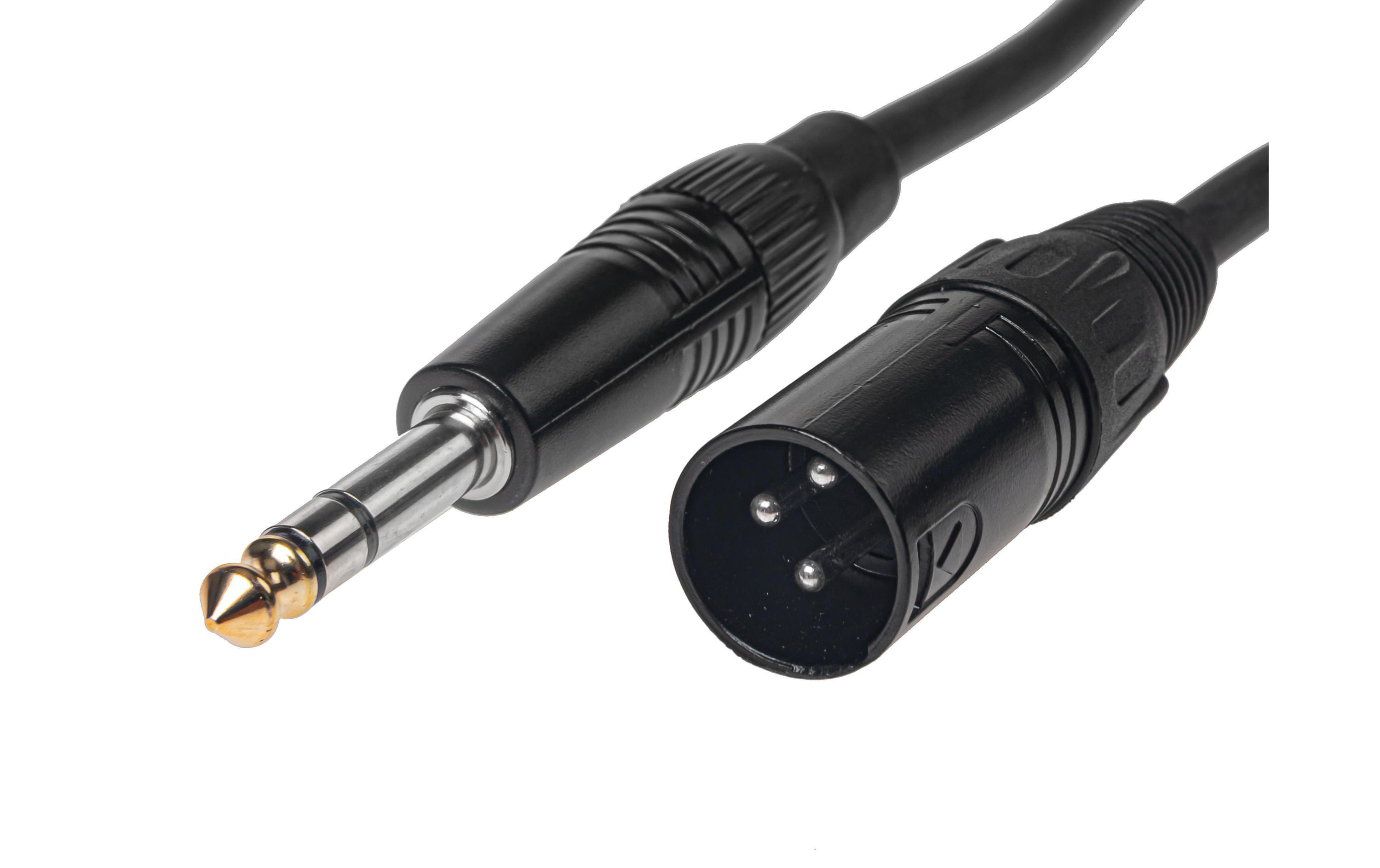 889755_2 - Mediatech Bemero BAC4115-75BK XLRm-6.3 Klinken 0.75m Linekabel, symmetrisch, schwarz, M-Serie