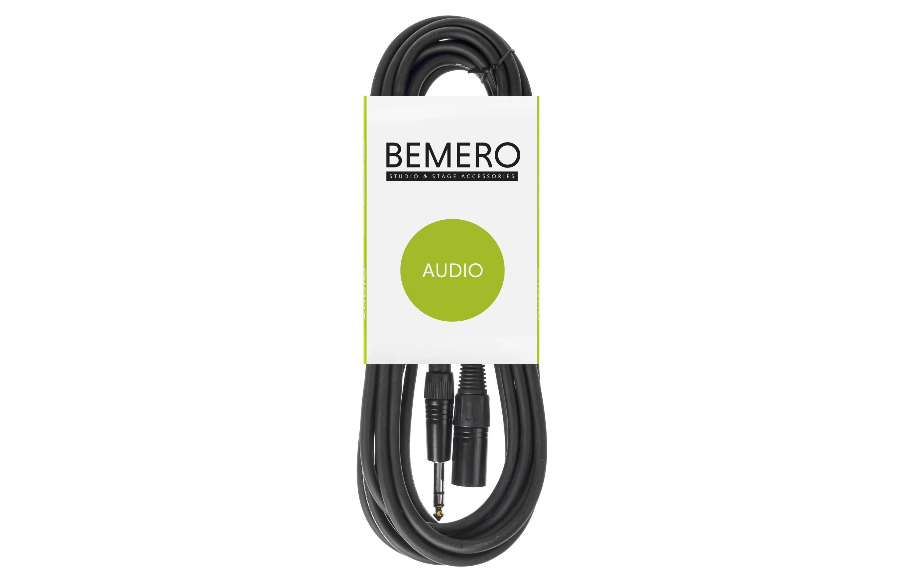 Bemero BAC4115-600BK XLRm-6.3 Klinken 6m Linekabel, symmetrisch, schwarz, M-Serie kaufen Schweiz | Mediatech.ch