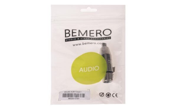 889764_4 - Mediatech Bemero BA1201 XLR-Cinch Adapter 3-Pol XLRf - Cinchbuchse