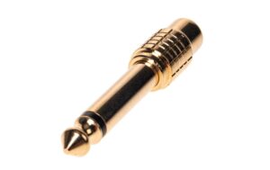 Bemero BA2101 Klinken-Cinch Adapter 6.3mm mono Klinkenstecker-Cinchbuchse, gold