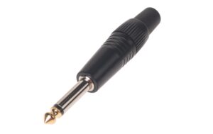 Bemero BC2001BK-M Klinkenstecker 6.3mm mono Klinkenstecker, schwarz
