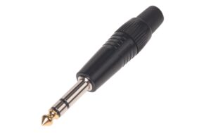 Bemero BC2002BK-M Klinkenstecker 6.3mm stereo Klinkenstecker, schwarz