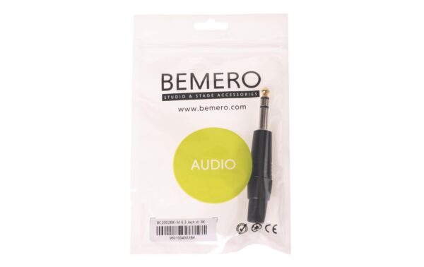 889776_3 - Mediatech Bemero BC2002BK-M Klinkenstecker 6.3mm stereo Klinkenstecker, schwarz