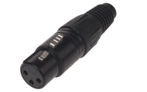 Bemero BC1001BK-F XLR-Stecker 3-Pol XLRf female Stecker, schwarz