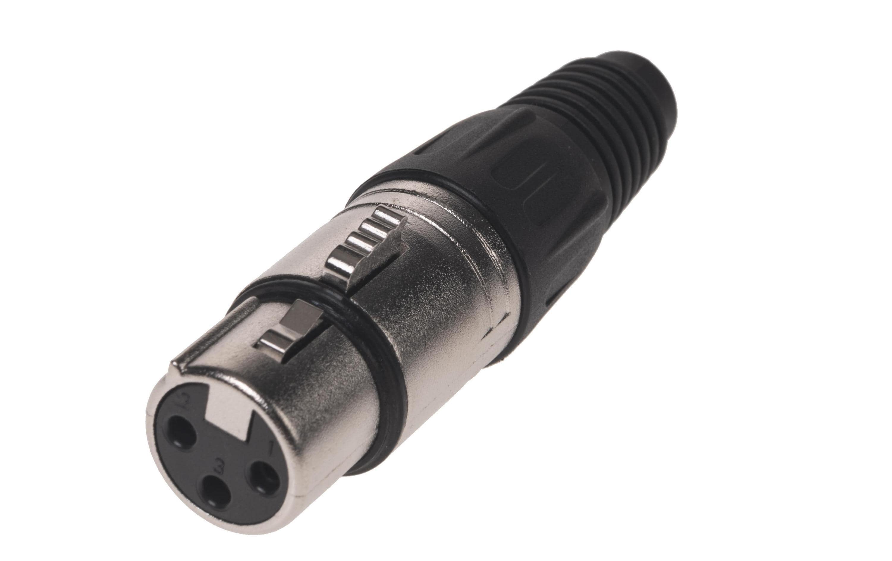 Bemero BC1001NI-F XLR-Stecker 3-Pol XLRf female Stecker, Nickel kaufen Schweiz | Mediatech.ch