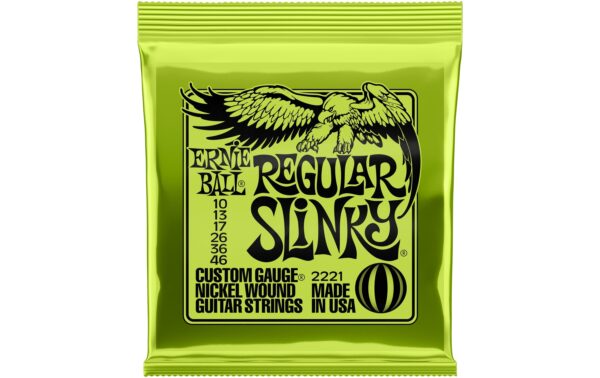 Ernie Ball 2221 Slinky Nickel E-Gitarren Saitensatz, Regular 10-46 kaufen Schweiz | Mediatech.ch