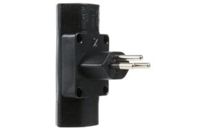 Schönenberger Abzweigstecker 2x T13 schwarz vertikal, mit Kinderschutz kaufen Schweiz | Mediatech.ch