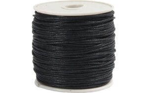 Creativ Company Baumwollband Stärke: 1 mm, schwarz, Länge: 40 m