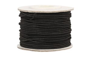 Creativ Company Elastikschnur Stärke: 1 mm, Schwarz, 25 m