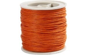 Creativ Company Baumwollband Stärke: 1 mm, orange, Länge: 40 m