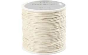 Creativ Company Baumwollband Stärke: 1 mm, weiss, Länge: 40 m