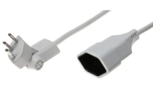 Max Hauri Verlängerungskabel 5 m weiss Clip-Clap-Stecker angespritzt, Kinderschutz kaufen Schweiz | Mediatech.ch