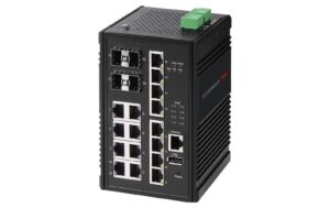 Edimax IGS-5416P: PoE+ Industrie Switch 16Port, 4xSFP, 8xPoE+, 240W Budget, -40+75°