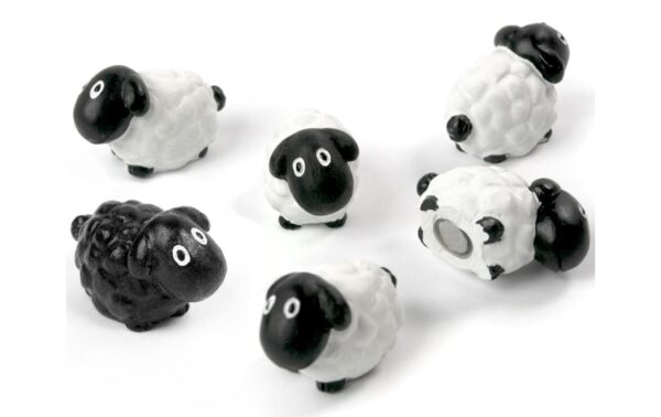 Trendform Magnet Sheep 6er Set, weiss/schwarz kaufen Schweiz | Mediatech.ch