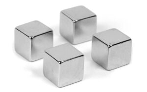 Trendform Magnet Magic Cube 4er Set, silber, für Glasboards geeignet