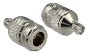 899825 - Mediatech N-Buchse zu SMA-Buchse, Antenenadapter 30,50 mm, Messing vernickelt